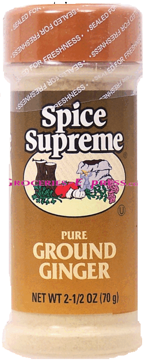 Spice Supreme ginger, pure ground 1.75 ounce