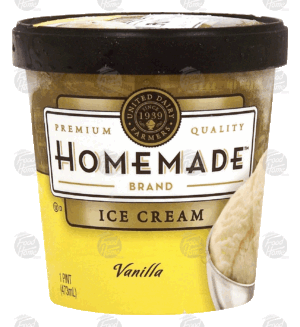 Homemade vanilla ice cream 1 pint