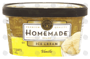 Homemade vanilla ice cream 1.5 quart