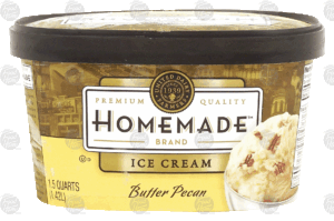 Homemade butter pecan ice cream 1.5 quart