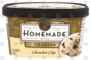 Homemade chocolate chip ice cream 1.5 quart