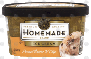 Homemade peanut butter 'n chip ice cream 1.5 quart
