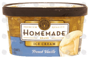 Homemade french vanilla ice cream 1.5 quart