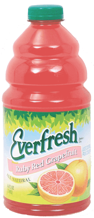 Everfresh ruby red grapefruit from concentrate 64 fluid ounce