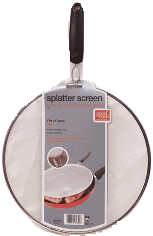 Good Cook splatter screen with handle, fits 11 inch pans 1 count