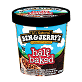 Ben & Jerry's Ice Cream Half Baked 1 pint