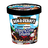 Ben & Jerry's Ice Cream Stephen Colbert's Americone Dream 1 pint