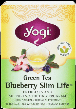 Yogi Blueberry Slim Life green tea that supports a dieting program, 16-tea bags 1.12 ounce