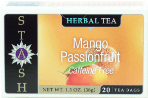 Stash mango passionfruit herbal tea, caffeine free, 20-tea bags 1.3 ounce