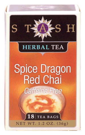 Stash spice dragon red chai herbal tea, caffeine free, 18-tea bags 1.2 ounce