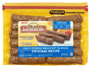 Johnsonville breakfast sausage, original recipe 12 ounce
