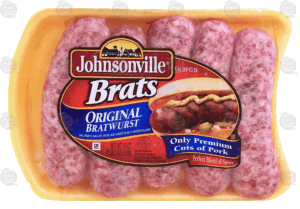 Johnsonville original bratwurst, 5-count, bunsize 19 ounce
