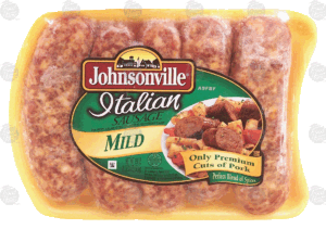 Johnsonville italian sausage, mild, 5-count, bunsize 19.76 ounce