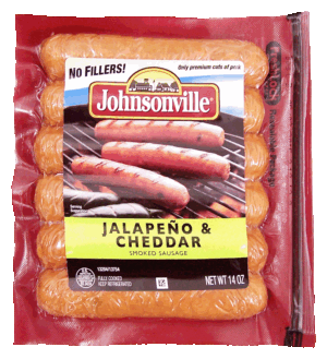 Johnsonville jalapeno & cheddar smoked sausage, 6-links 14 ounce