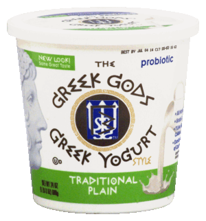 The Greek Gods traditional plain greek yogurt, probiotic 24 ounce