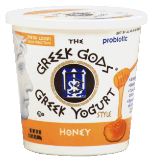 The Greek Gods honey flavored greek yogurt, probiotic 24 ounce