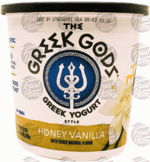 The Greek Gods honey vanilla greek yogurt, plastic tub 24 ounce
