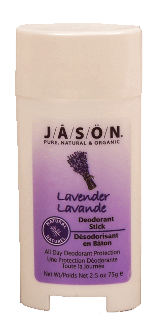 Jason Natural Cosmetics deodorant stick, lavender, organic 2.5 ounce