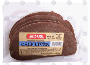 Skylark calf liver, sliced, skinned, deveined 16 ounce