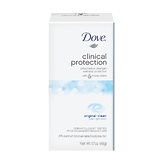 Dove clinical protection original clean anti-perspirant/deodorant solid, 20% aluminum zirconium tetrachlorohydrex GLY 1.7 ounce