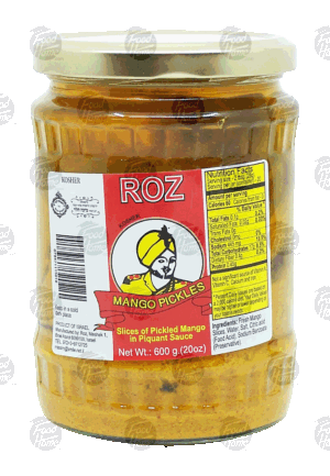 Roz mango pickles, in piquant sauce 600 gram