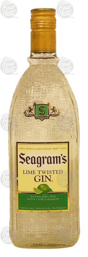 Seagram's lime twisted gin, 35% alc. by vol. 750 milliliter