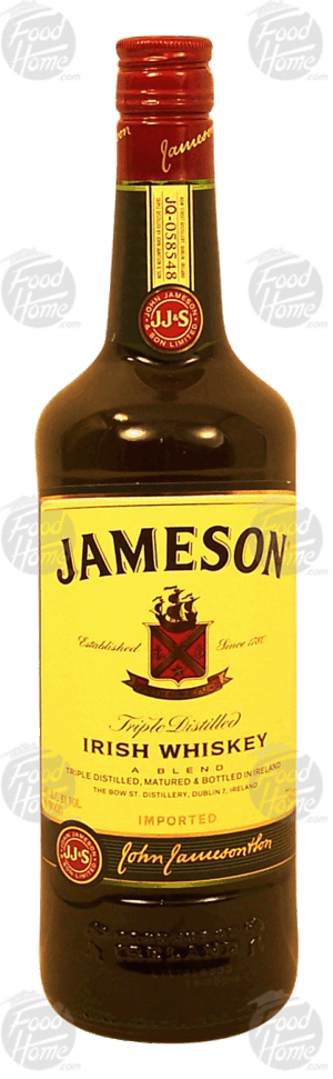 Jameson irish whiskey, triple distilled, 40% alc. by vol. 750 milliliter
