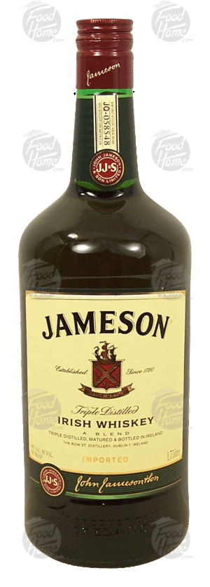 Jameson irish whiskey, triple distilled, 40% alc. by vol. 1.75
