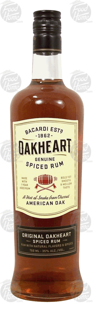 Oakheart Genuine spiced rum, 35% alc. by vol. 750 milliliter