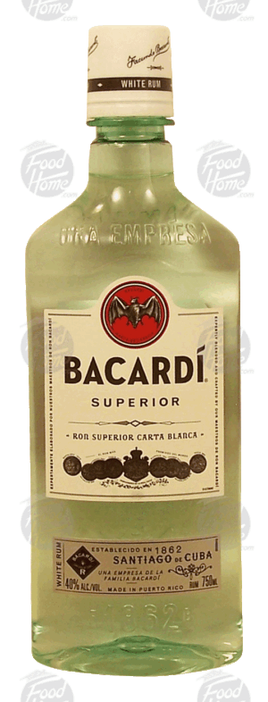 Bacardi Superior white rum, 40% alc. by vol. 750 milliliter