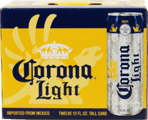 Corona Light beer imported from Mexico, 12-fl. oz. tall cans 12 pack