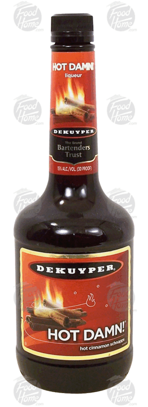 Dekuyper Hot Damn! hot cinnamon schnapps, 15% alc. by vol. 750 milliliter