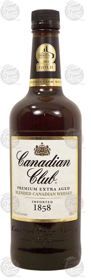 Canadian Club blended canadian whisky, imported 1858, 40% alc. by vol. 750 milliliter