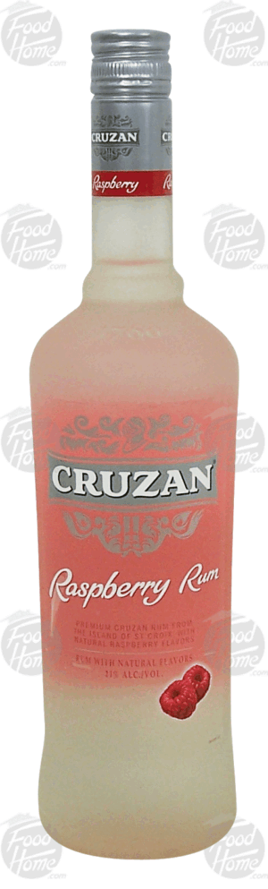 Cruzan raspberry flavor rum, 21% alc. by vol. 750 milliliter