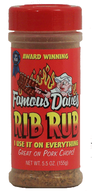 Famous Dave's rib rub 5.5 ounce