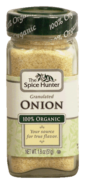Spice Hunter onion, granulated, 100% organic 1.8 ounce
