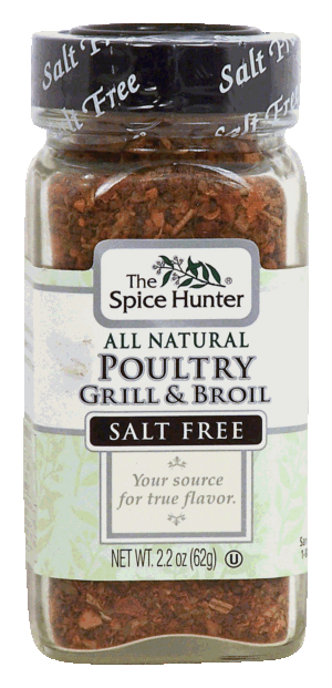 Spice Hunter poultry grill & broil, salt free, all natural 2.2 ounce