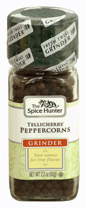 Spice Hunter Grinder tellicherry peppercorns 2.2 ounce