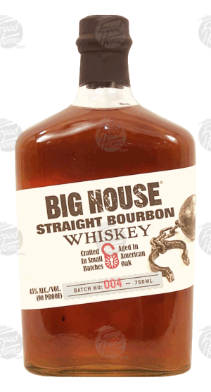 Big House straight bourbon whiskey, aged in american oak, 45% alc. by vol. 750 milliliter