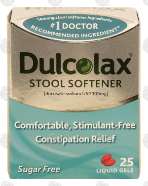 Dulcolax stool softener liquid gel tablets 25 count