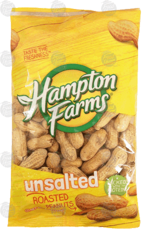 Hampton Farm unsalted roasted peanuts 8 ounce