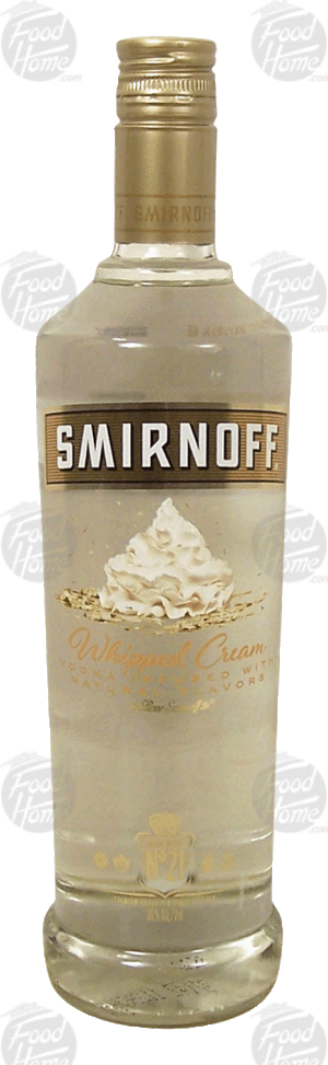 Smirnoff No. 21 whipped cream flavor vodka, 35% alc. by vol. 750 milliliter