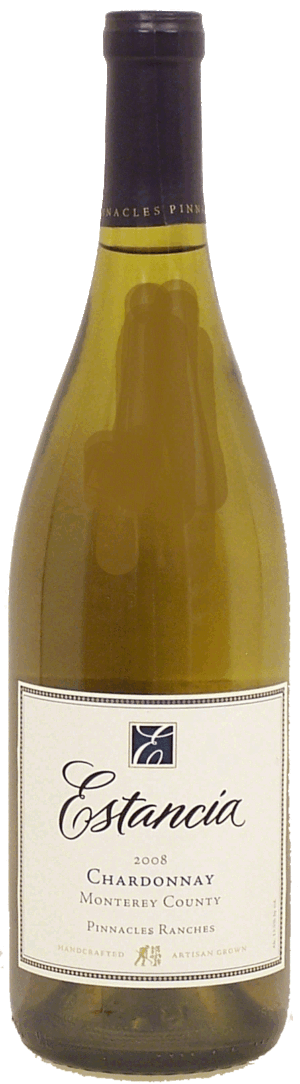 Estancia Pinnacles Ranches chardonnay wine of Monterey County, 13.5% alc. by vol. 750 milliliter