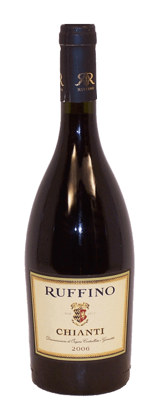 Ruffino chianti, italy, 12.5% alc./vol. 750 milliliter