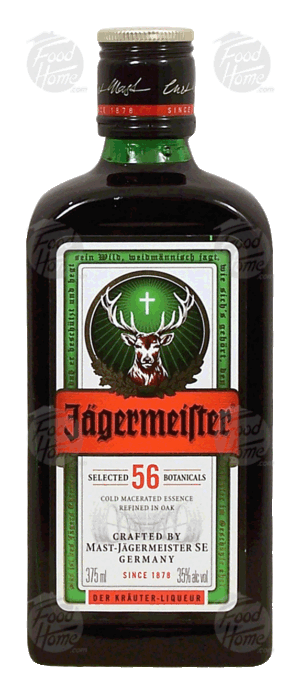 Jagermeister der krauter liqueur, 35% alc. by vol. 375 milliliter