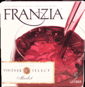 Franzia Vintner Select merlot wine of California, 12.5% alc. by vol. 5