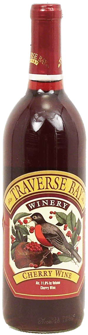 Traverse Bay Winery cherry wine, 11.0% alc./vol. 750 milliliter