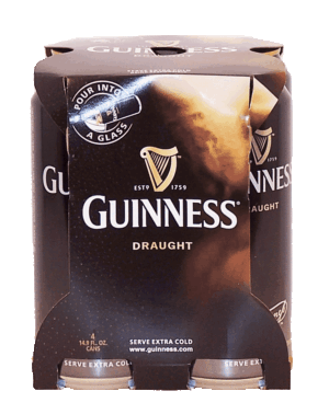 Guinness Draught beer 4 14.9-ounce cans 4 pack