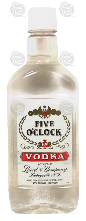 Five O' Clock vodka, 40% alc. by vol. 750 milliliter