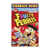 Post Fruity Pebbles fruit flavored rice cereal, sweetened 15 ounce